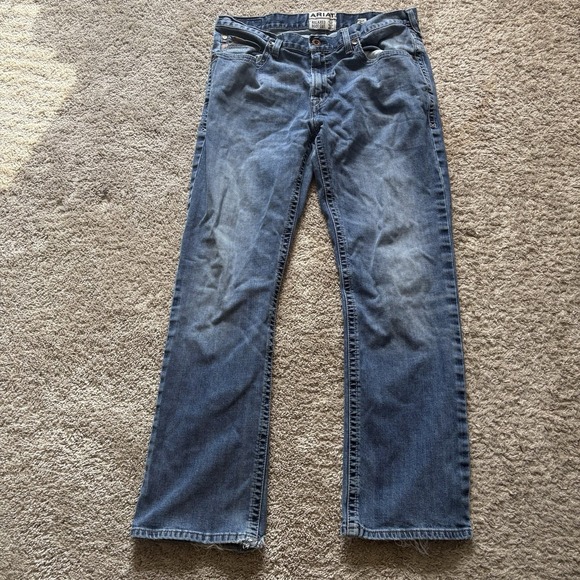 Ariat Other - Ariat M4 Relaxed Boot Cut Jeans Distressed Men's 36x32 Medium Wash Western